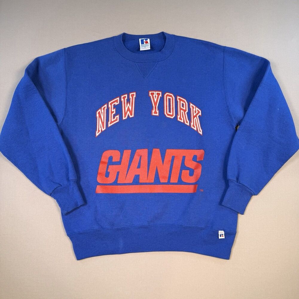 VTG New York Giants Sweater Mens Med Russell Athletic Football Crewneck USA 90’s